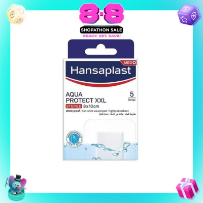 HANSAPLAST - Aqua Protect XXL Waterproof Sterile Plasters (Suitable For Large & Post-Operative Wound) 1s
