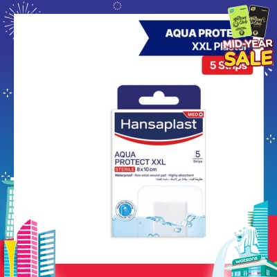 HANSAPLAST Aqua Protect XXL Waterproof Sterile Plasters (Suitable For Large & Post-Operative Wound) 1s