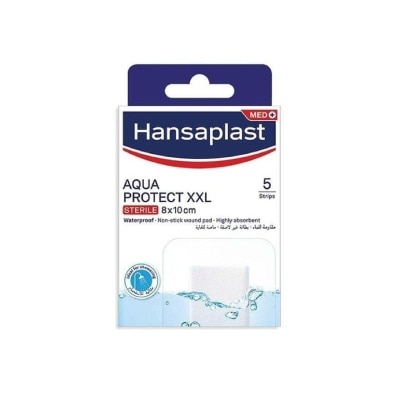 HANSAPLAST - Aqua Protect XXL Waterproof Sterile Plasters (Suitable For Large & Post-Operative Wound) 1s