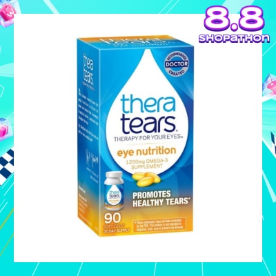 THERA TEARS Eye Nutrition 1200mg Omega 3 Supplement Softgel (Promotes Healthy Tears) 90s