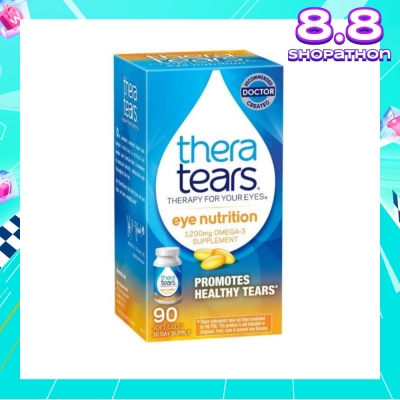THERA TEARS Eye Nutrition 1200mg Omega 3 Supplement Softgel (Promotes Healthy Tears) 90s