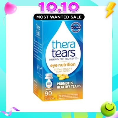 THERA TEARS Eye Nutrition 1200mg Omega 3 Supplement Softgel (Promotes Healthy Tears) 90s image