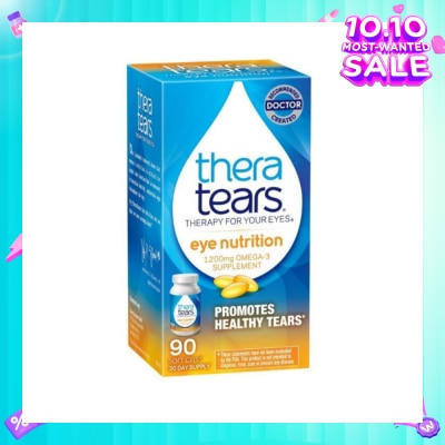 THERA TEARS Eye Nutrition 1200mg Omega 3 Supplement Softgel (Promotes Healthy Tears) 90s