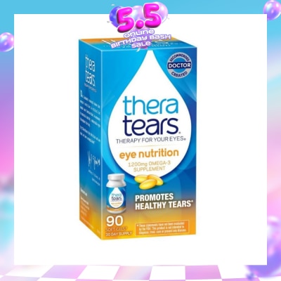 THERA TEARS - Eye Nutrition 1200mg Omega 3 Supplement Softgel (Promotes Healthy Tears) 90s