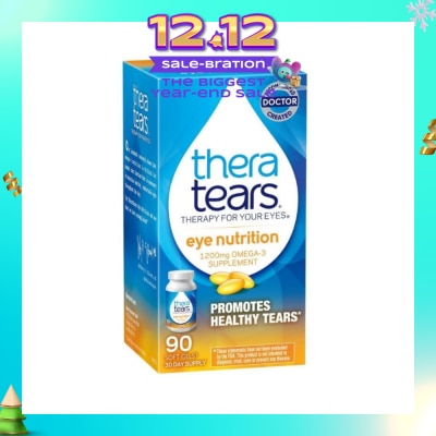 THERA TEARS Eye Nutrition 1200mg Omega 3 Supplement Softgel (Promotes Healthy Tears) 90s