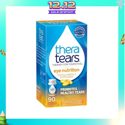 THERA TEARS Eye Nutrition 1200mg Omega 3 Supplement Softgel (Promotes Healthy Tears) 90s