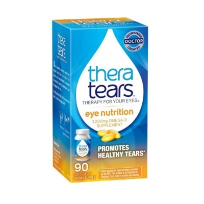 THERA TEARS Eye Nutrition 1200mg Omega 3 Supplement Softgel (Promotes Healthy Tears) 90s