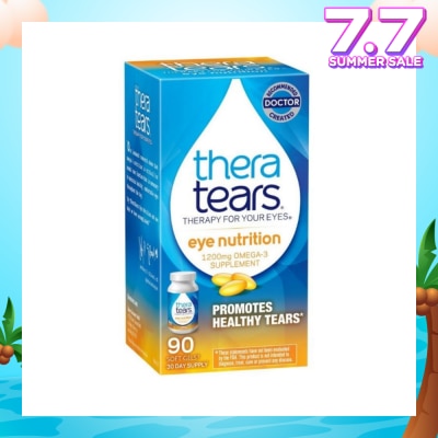 THERA TEARS Eye Nutrition 1200mg Omega 3 Supplement Softgel (Promotes Healthy Tears) 90s