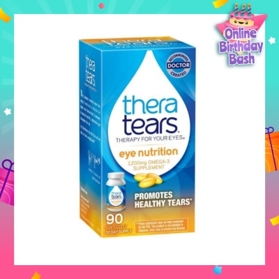 THERA TEARS Eye Nutrition 1200mg Omega 3 Supplement Softgel (Promotes Healthy Tears) 90s