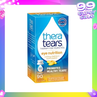 THERA TEARS Eye Nutrition 1200mg Omega 3 Supplement Softgel (Promotes Healthy Tears) 90s