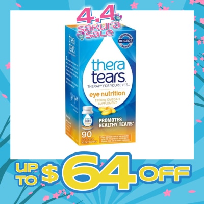 THERA TEARS - Eye Nutrition 1200mg Omega 3 Supplement Softgel (Promotes Healthy Tears) 90s
