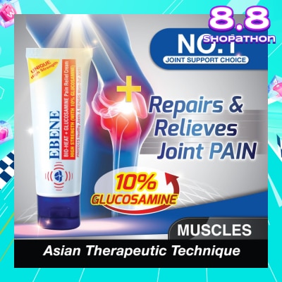 EBENE Bio-Heat + Glucosamine Pain Relief Cream 50g