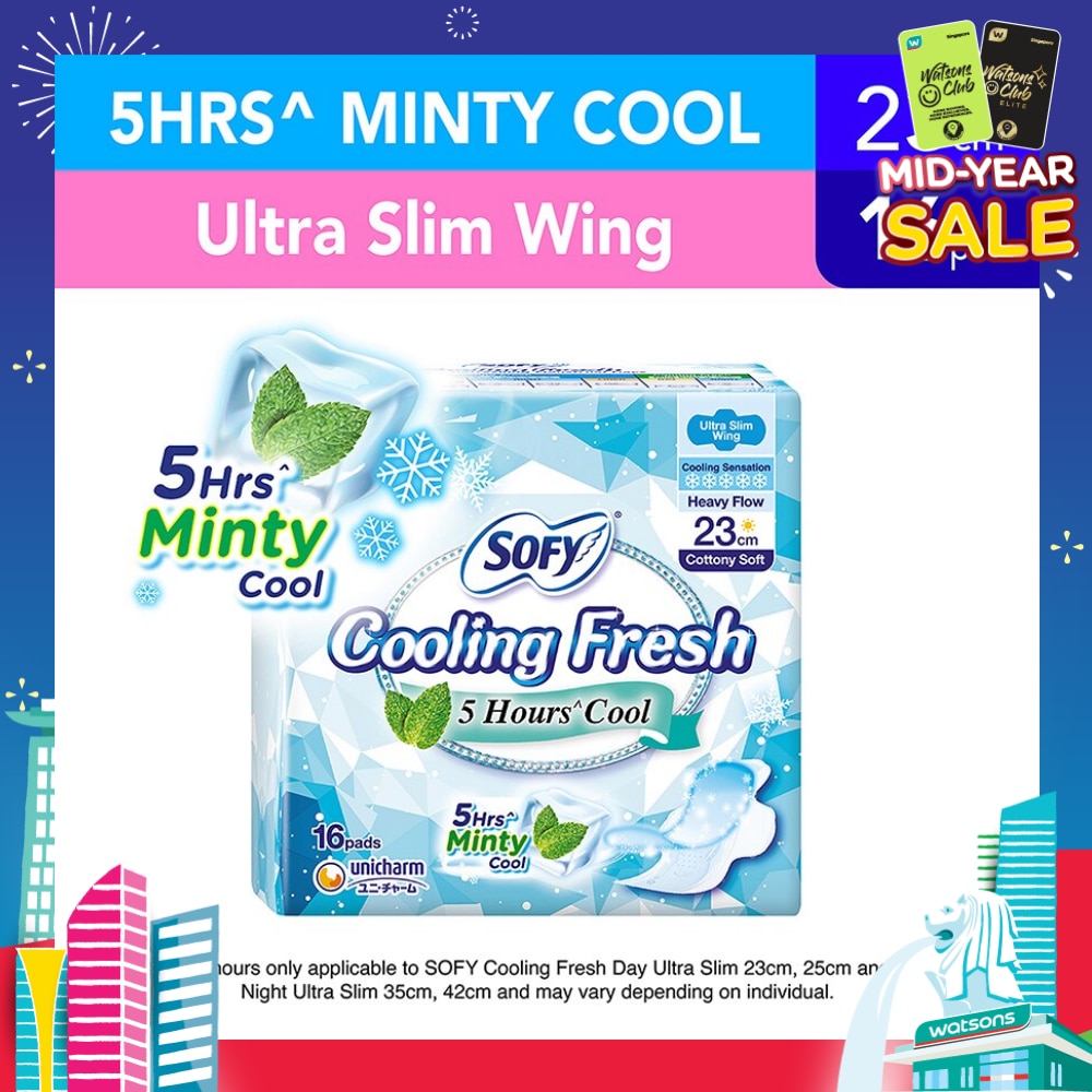 Sofy Cooling Fresh Day 23cm Ultra Slim Wing 16s