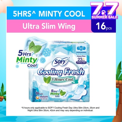 SOFY Sofy Cooling Fresh Day 23cm Ultra Slim Wing 16s