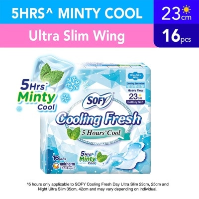 SOFY Sofy Cooling Fresh Day 23cm Ultra Slim Wing 16s