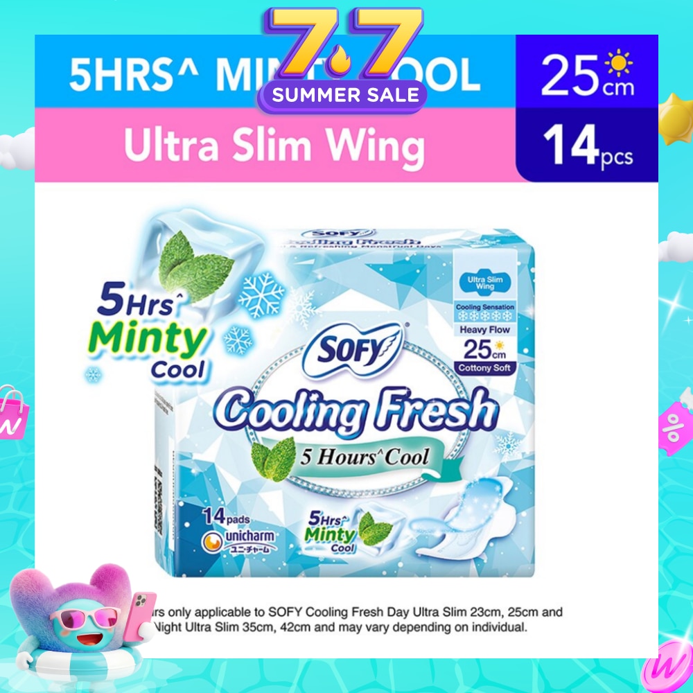 Sofy Cooling Fresh Day 25cm Ultra Slim Wing 14s