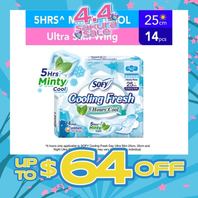 SOFY - Sofy Cooling Fresh Day 25cm Ultra Slim Wing 14s