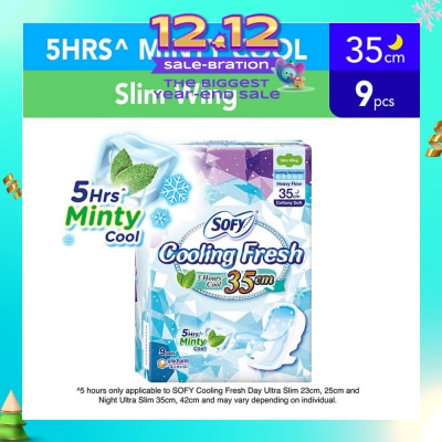 SOFY Sofy Cooling Fresh Night 35cm Slim Wing 9s