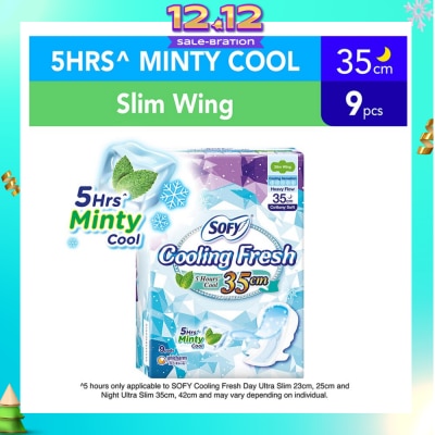 SOFY Sofy Cooling Fresh Night 35cm Slim Wing 9s