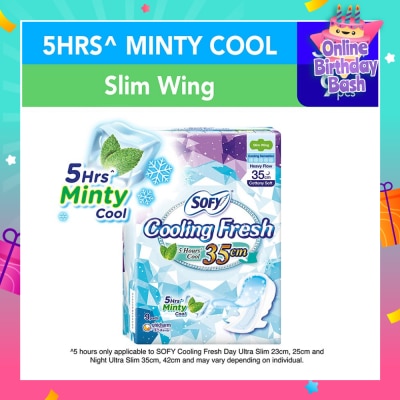 SOFY Sofy Cooling Fresh Night 35cm Slim Wing 9s