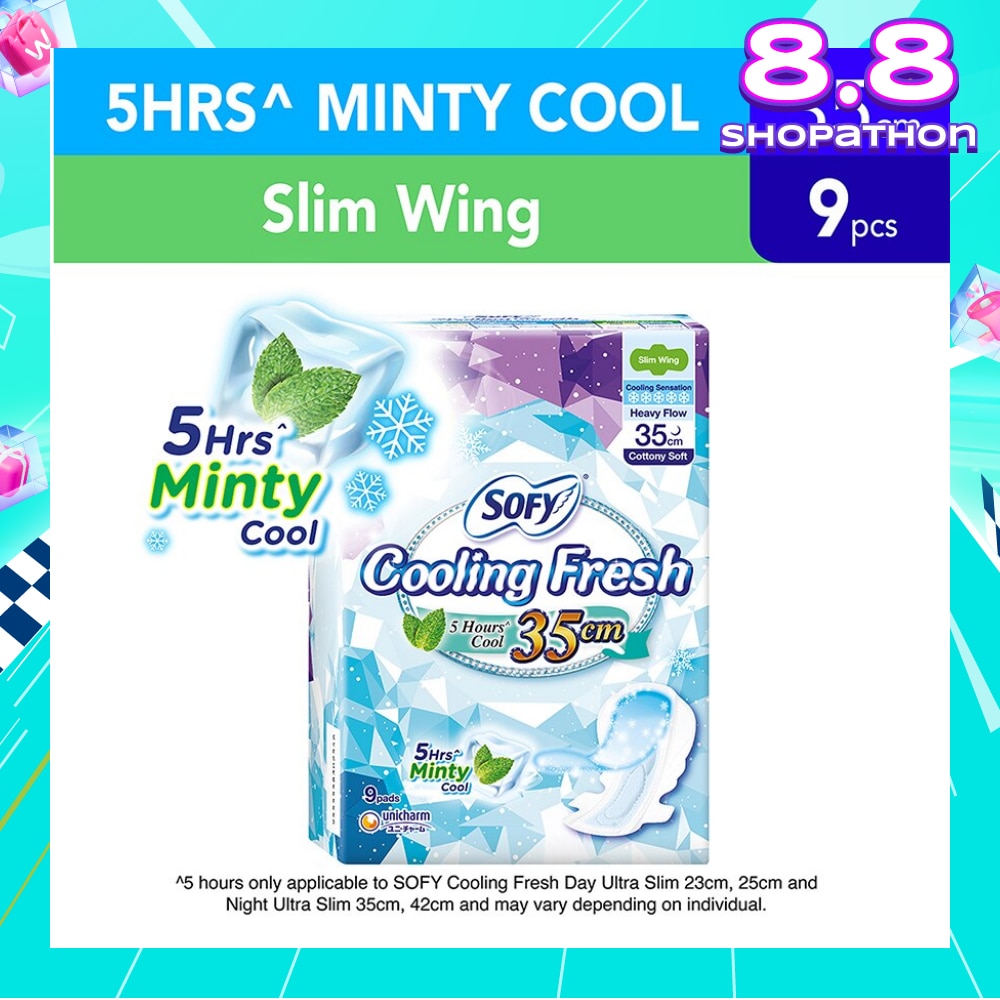 Sofy Cooling Fresh Night 35cm Slim Wing 9s