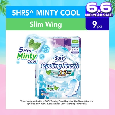 SOFY Sofy Cooling Fresh Night 35cm Slim Wing 9s