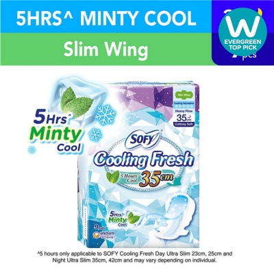 SOFY Cooling Fresh Night Slim Wing 35cm 9s image