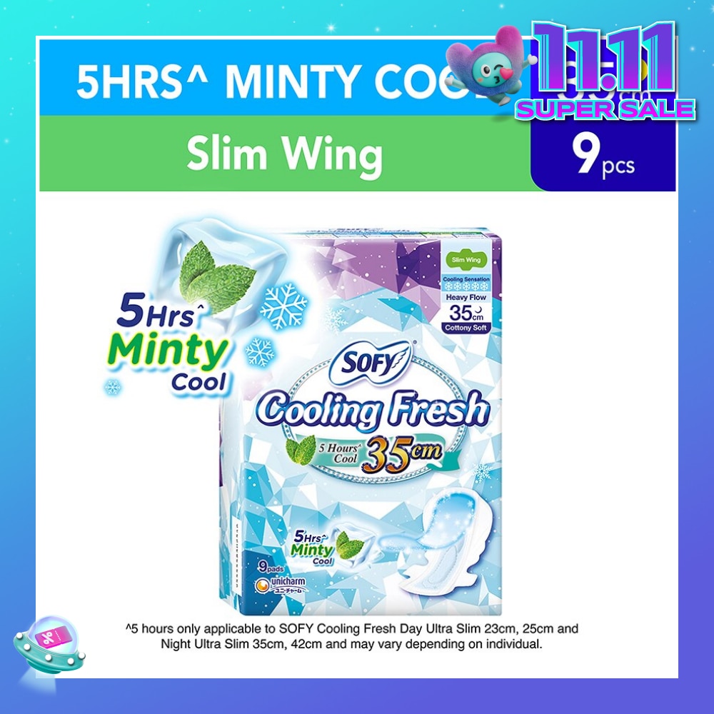 Sofy Cooling Fresh Night 35cm Slim Wing 9s