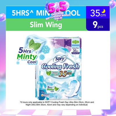 SOFY - Sofy Cooling Fresh Night 35cm Slim Wing 9s
