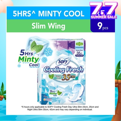 SOFY Sofy Cooling Fresh Night 35cm Slim Wing 9s