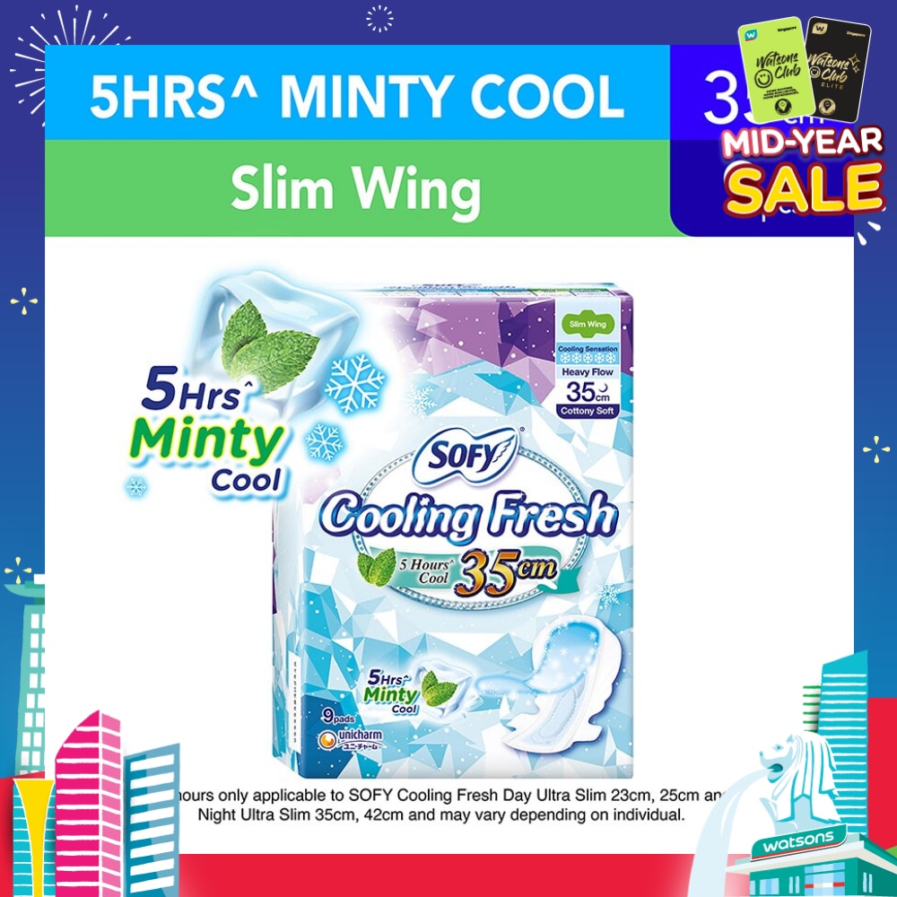 Sofy Cooling Fresh Night 35cm Slim Wing 9s