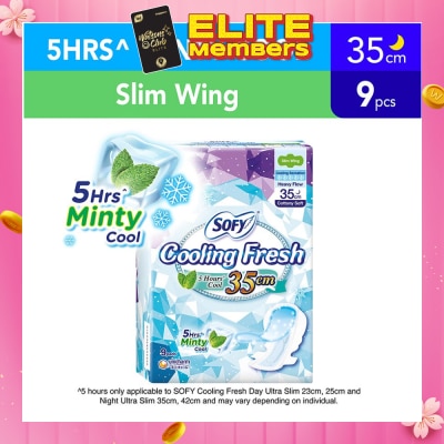 SOFY Sofy Cooling Fresh Night 35cm Slim Wing 9s