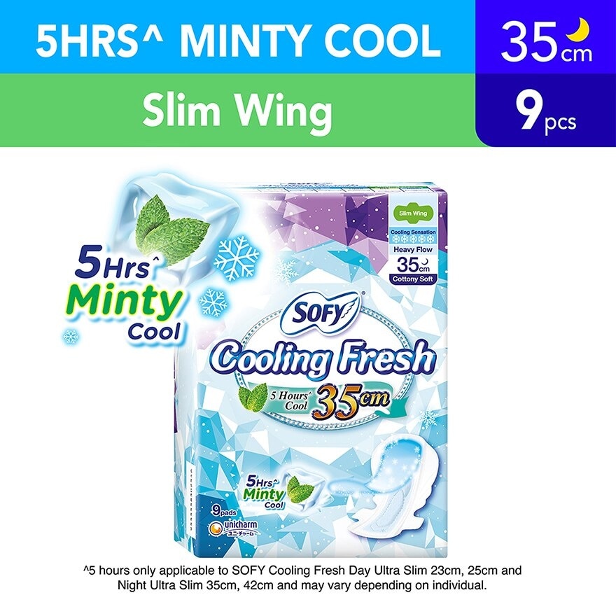 Sofy Cooling Fresh Night 35cm Slim Wing 9s