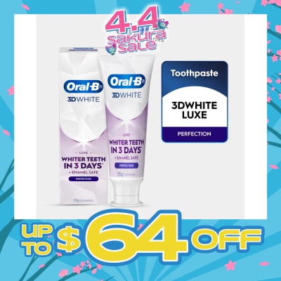ORAL-B - 3D White Luxe Perfection Whitening Toothpaste 95g