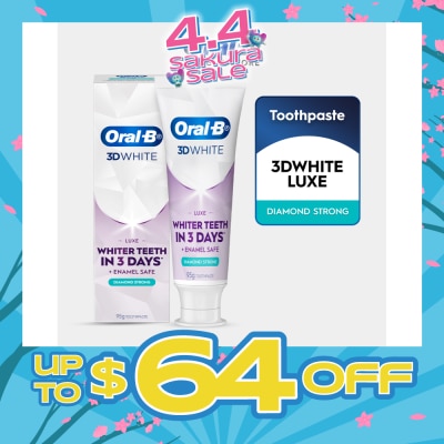 ORAL-B - 3D White Luxe Diamond Strong Whitening Toothpaste 95g