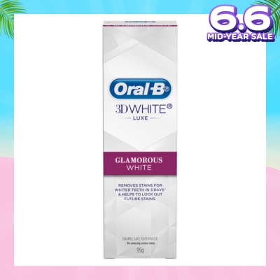 ORAL-B 3Dwhite Luxe Glamorous White Toothpaste 95g
