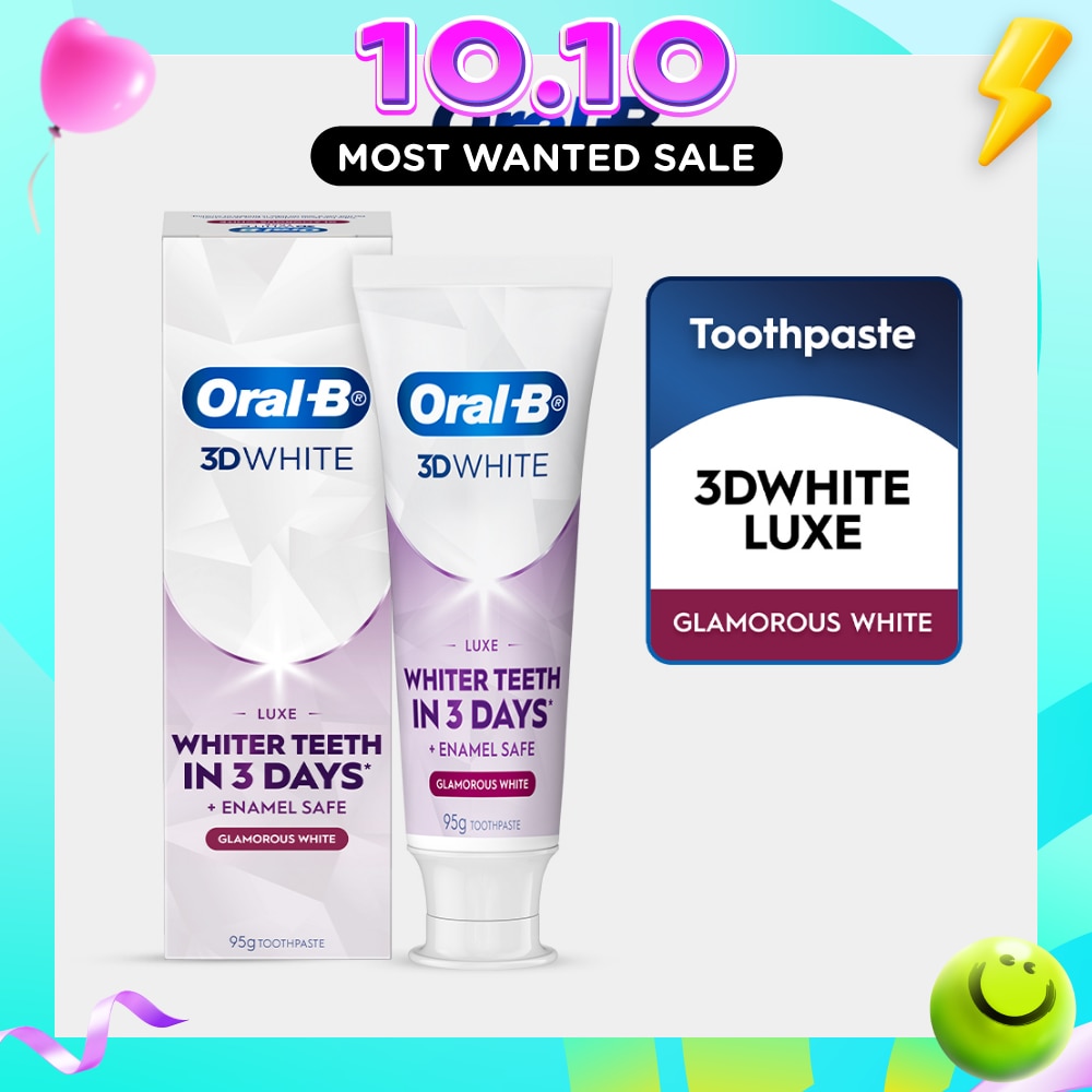 3D White Luxe Glamorous Whitening Toothpaste 95g image