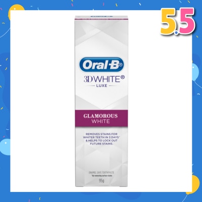 ORAL-B 3Dwhite Luxe Glamorous White Toothpaste 95g