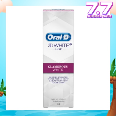 ORAL-B 3Dwhite Luxe Glamorous White Toothpaste 95g