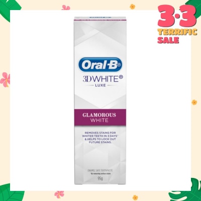 ORAL-B 3Dwhite Luxe Glamorous White Toothpaste 95g