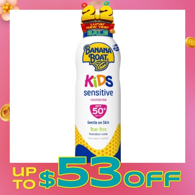 BANANA BOAT Simply Protect Kids Sunscreen Lotion Spray SPF50+ 170g