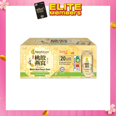 NEW MOON [CNY] Premium Bird's Nest Peach Gums with Osmanthus Less Sweet 150g x 20s