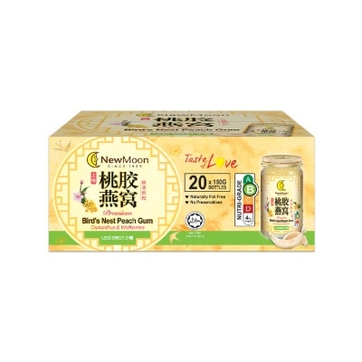 NEW MOON [CNY] Premium Bird's Nest Peach Gums with Osmanthus Less Sweet 150g x 20s