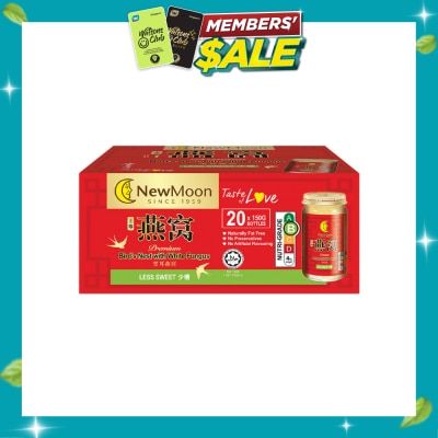 NEW MOON Premium Bird's Nest with White Fungus and Rock Sugar Less Sweet 150g x 20s image