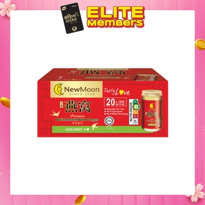 NEW MOON [CNY] Premium Bird's Nest with White Fungus and Rock Sugar Less Sweet 150g x 20s