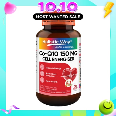 HOLISTIC WAY CoQ10 150mg 30 Vegetarian Capsules image