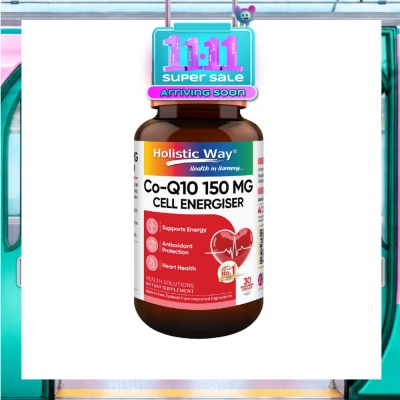 HOLISTIC WAY CoQ10 150mg 30 Vegetarian Capsules image