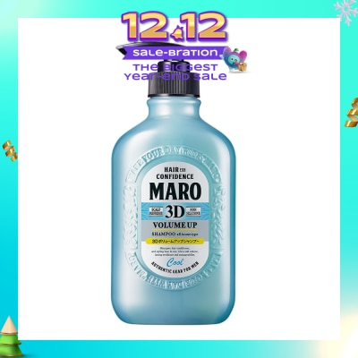 MARO 3D Volume Up Cool Shampoo (Cleanse Clogged Pores and Oily Roots to Revive Hair & Scalp) 400ml
