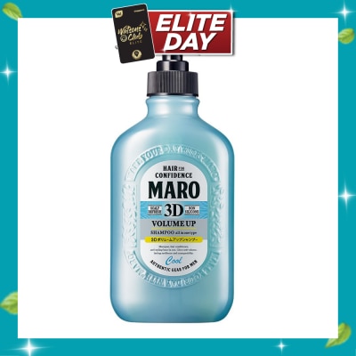 MARO 3D Volume Up Cool Shampoo (Cleanse Clogged Pores and Oily Roots to Revive Hair & Scalp) 400ml image