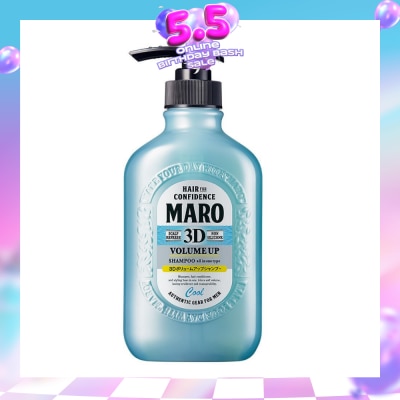 MARO - 3D Volume Up Cool Shampoo (Cleanse Clogged Pores and Oily Roots to Revive Hair & Scalp) 400ml